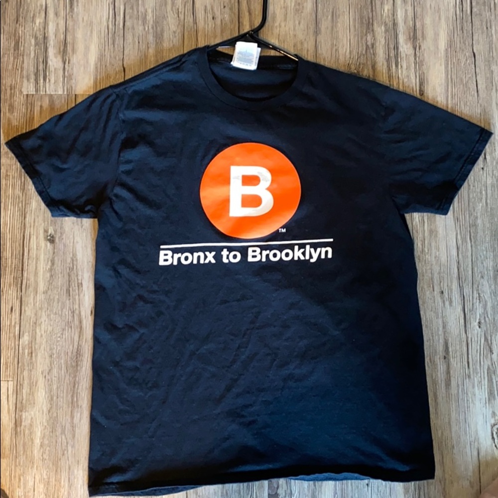 Men's Black Bronx to Brooklyn Black Tee